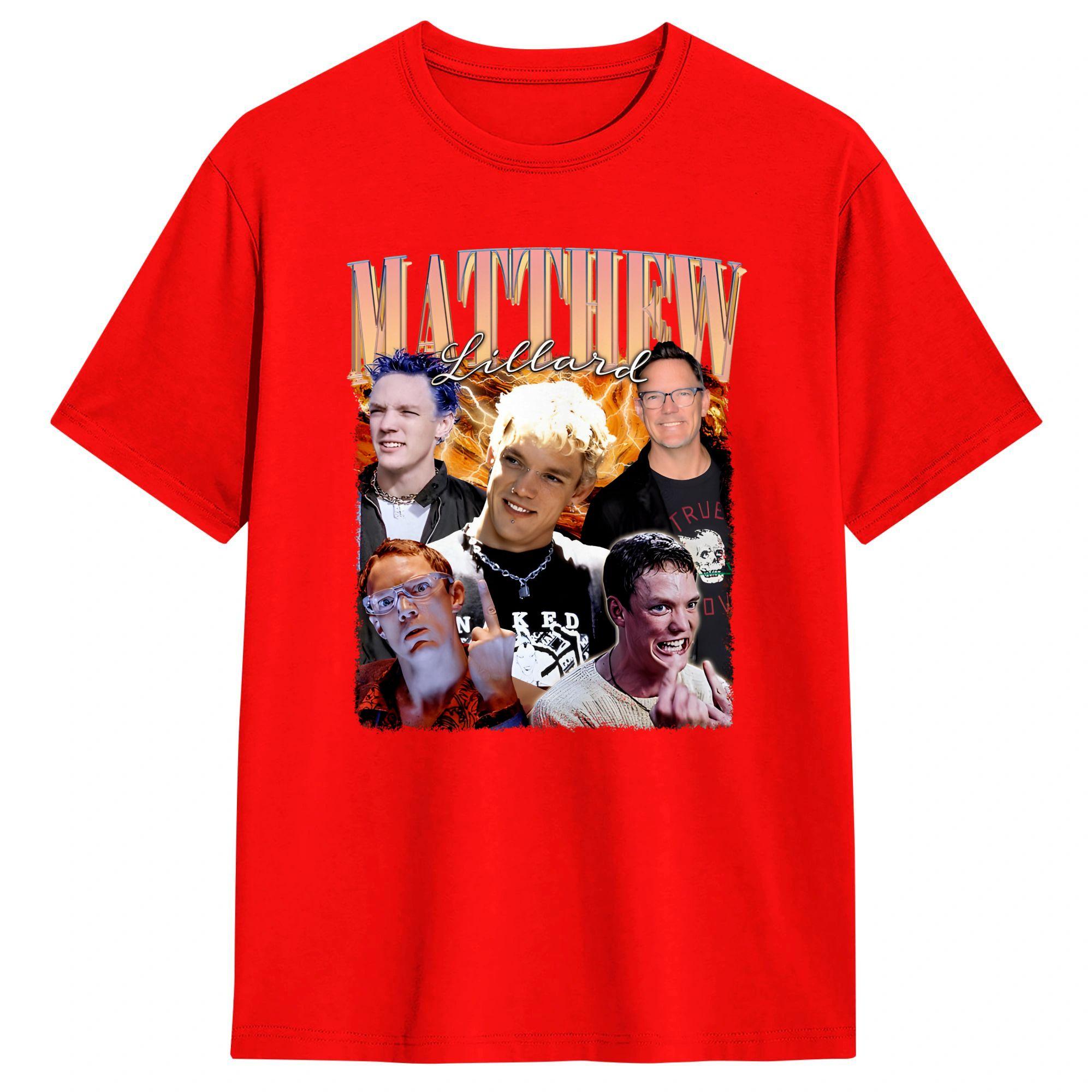 Matthew Lillard T Shirt Summer Pure Cotton TShirts For Unisex Pattern Tee Shirt Short Sleeve YK Funny Tees S