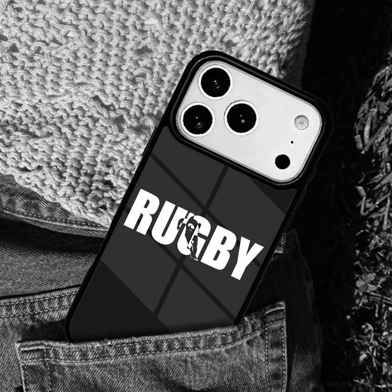 Rugby Eat Sleep And Repeat Phone Case For iPhone 17 AIR 16 Pro Max 15 14 Pro 11 12 13 Shockproof Silicone Cover