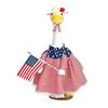Outdoor Goose Statue with Dress and Hat Porch Decoration Lawn Ornament Patriotic Garden Figurine for Yard Display and Seasonal Use