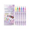 DIY Nail Pen, Painting And Doodling, Nail High-gloss Outlining Pen, Acrylic Pen Set, Colored Paint And Nail Pen,30ML