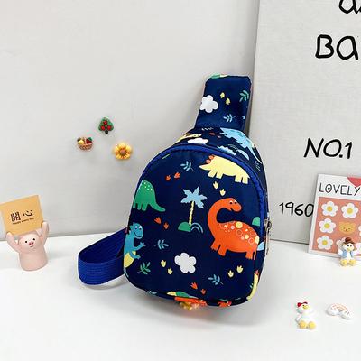 2025 New Breast Bag Boys and Girls Crossbody Small Bag Versatile Small Backpack Cartoon Dinosaur Bag