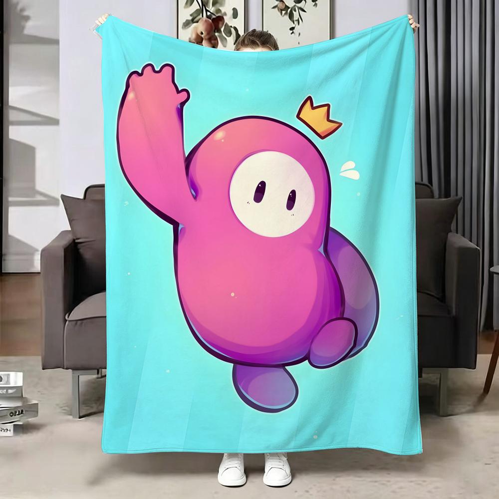 Game GGuys FFall Throw Soft Warm Flannel Blanket Multiuse Throw for Bed Sofa Office Air Conditioning Nap Blanket
