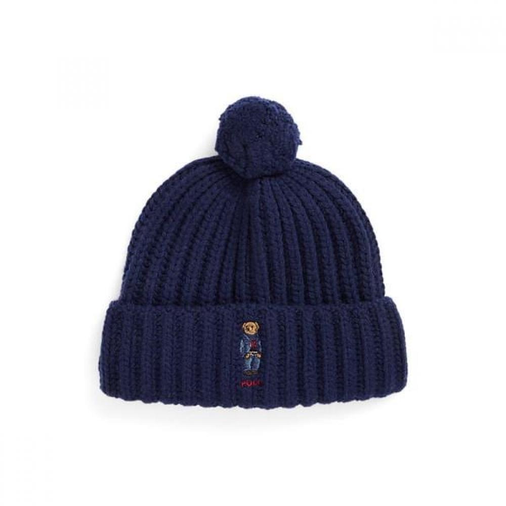 Polo Ralph Lauren Women S Polo Bear Rib Pom Pom Beanie Hat wapohgS0j420151400 ONE