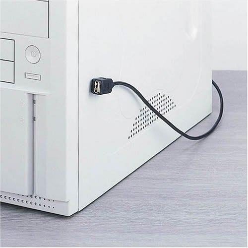 Elecom USB Cable Extension USB2.0 (USB A Male To USB A Female) Built-in Magnet 1m Graphite USB-EAM1GT