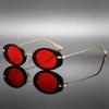 Occhiali da Sole Ovali Retro Transfrontalieri: Stile Europeo & Americano Telaio in Metallo alla Moda Sfilata di Moda 89261