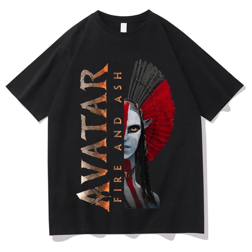 

Бавовняні футболки Pandora Avatar з принтами Avatar Fire and Ash Футболки з графікою Одяг з фільму Аватар Жіночі Чоловічі Нові Модні Футболки L чорний