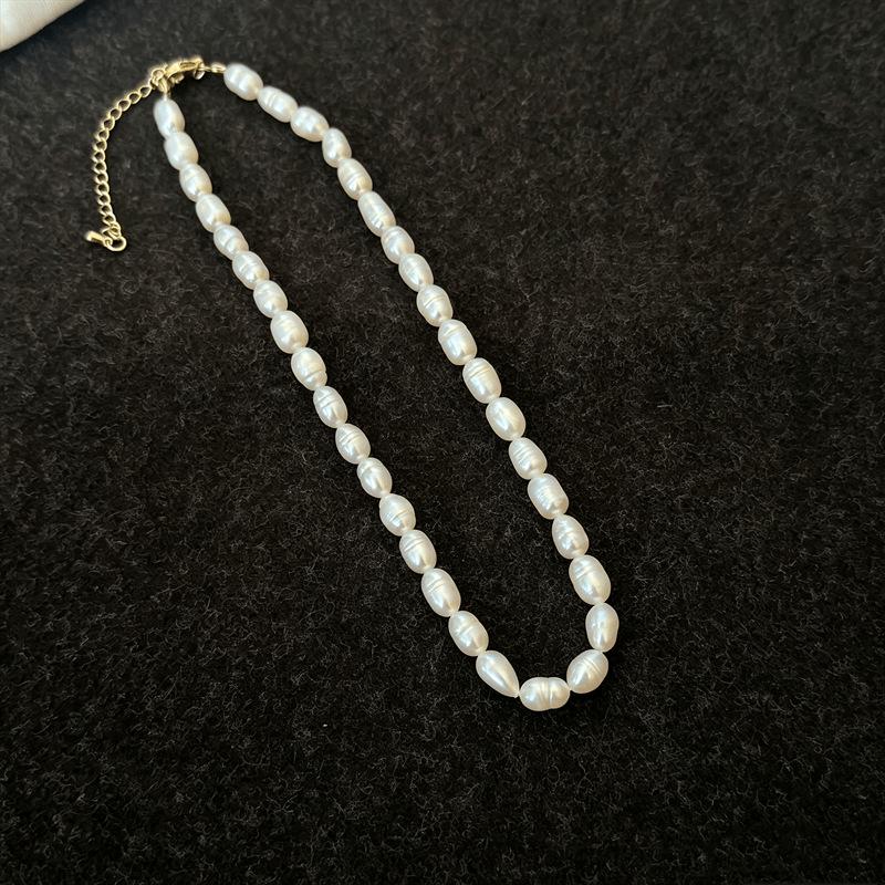 Freshwater Pearl Cherry Necklace - Japanese Korean Summer Clavicle Chain, Versatile and Stylish