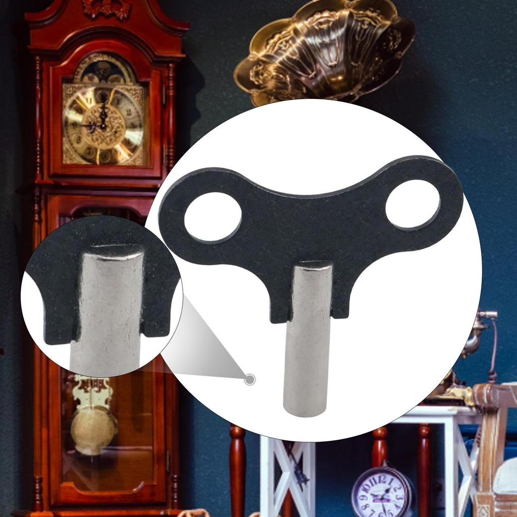 Clock Winding Key Accessory Ergonomic Portable Steel Easy To Use Hardware for Hobbyists