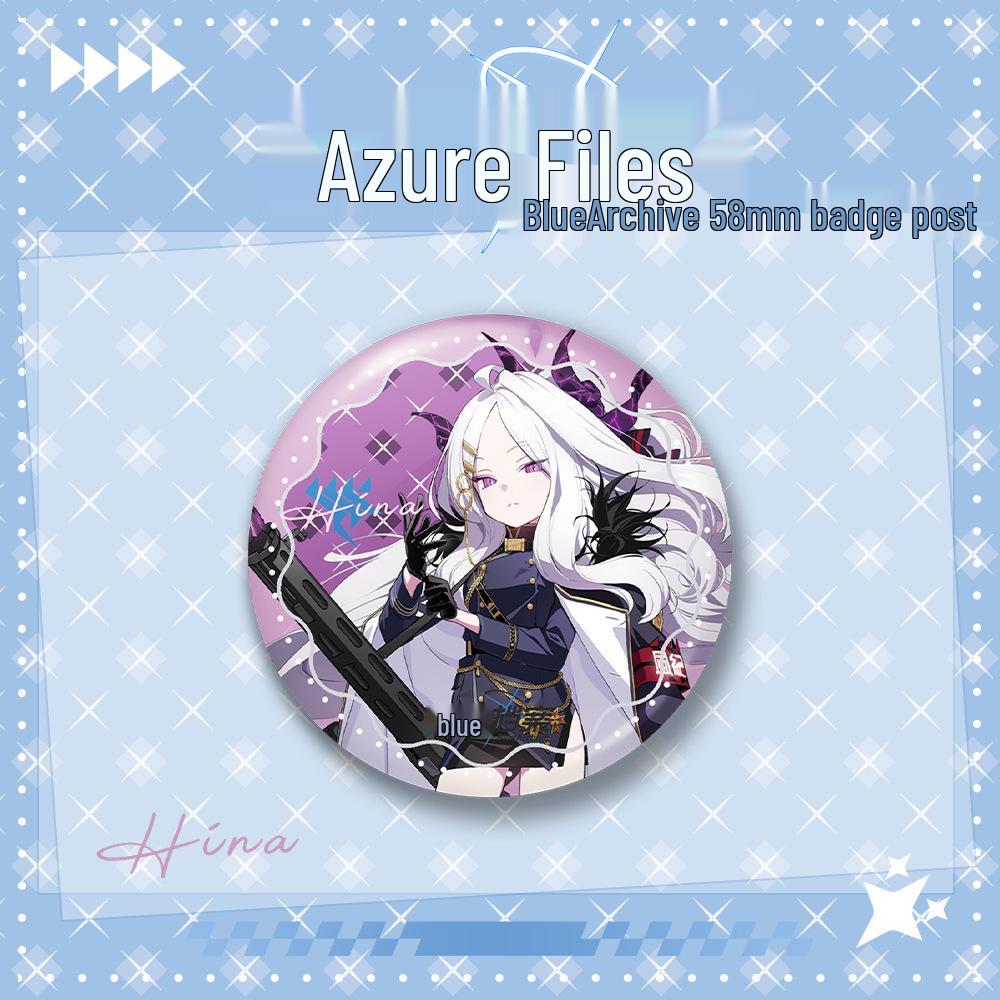 

Blue Archive Anime Button Badge - 58mm, Laser-Engraved, In Stock 58mm