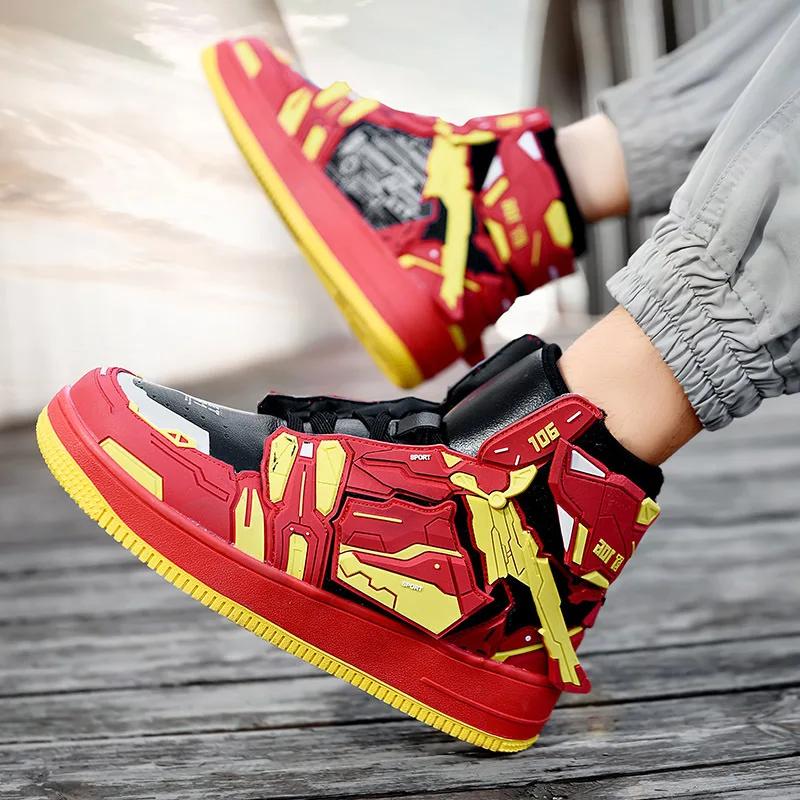 2024 New High Top Board Shoes Couple Comfortable Casual Men's Breathable Sports Shoes Women's Running Shoes Sneakers Men