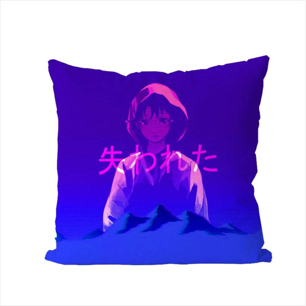 Serial Experiments Lain Pillow Case For Car Sofa Decorative Home Doublesided Print Plush Square Throw Pillow Cushion Cover