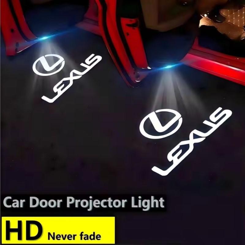 2Pcs Led HD Car Door Welcome Light Projector Lamps For Lexus ES300 RX330 RX300 GS300 IS250 IS200 CT200h IS300 NX RX LX GX GS