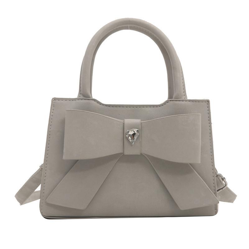 

Stylish Korean Commuter Handbag For Women In Cream Black Pink Gray Perfect For Spring сірий колір