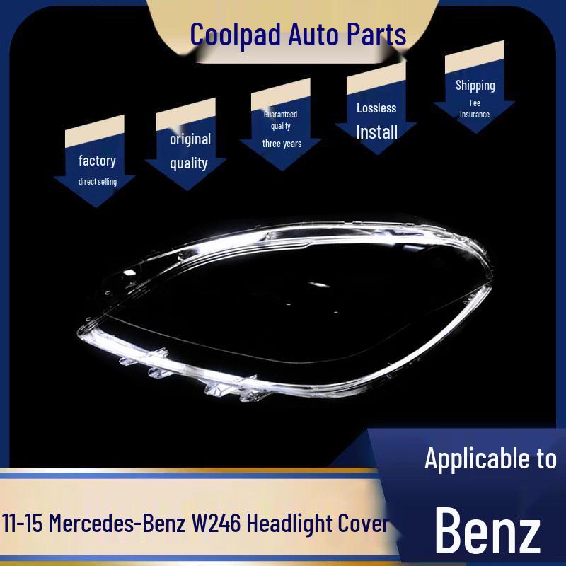 Mercedes-Benz B-Class W246 Headlight Lens Cover (2011-2015)