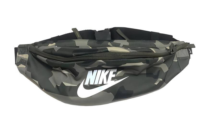 Nike Zoom Heritage Polyester Shoulder Bag, Crossbody Bag, Fanny Pack Regular Men's Green Camouflage CK0984-325