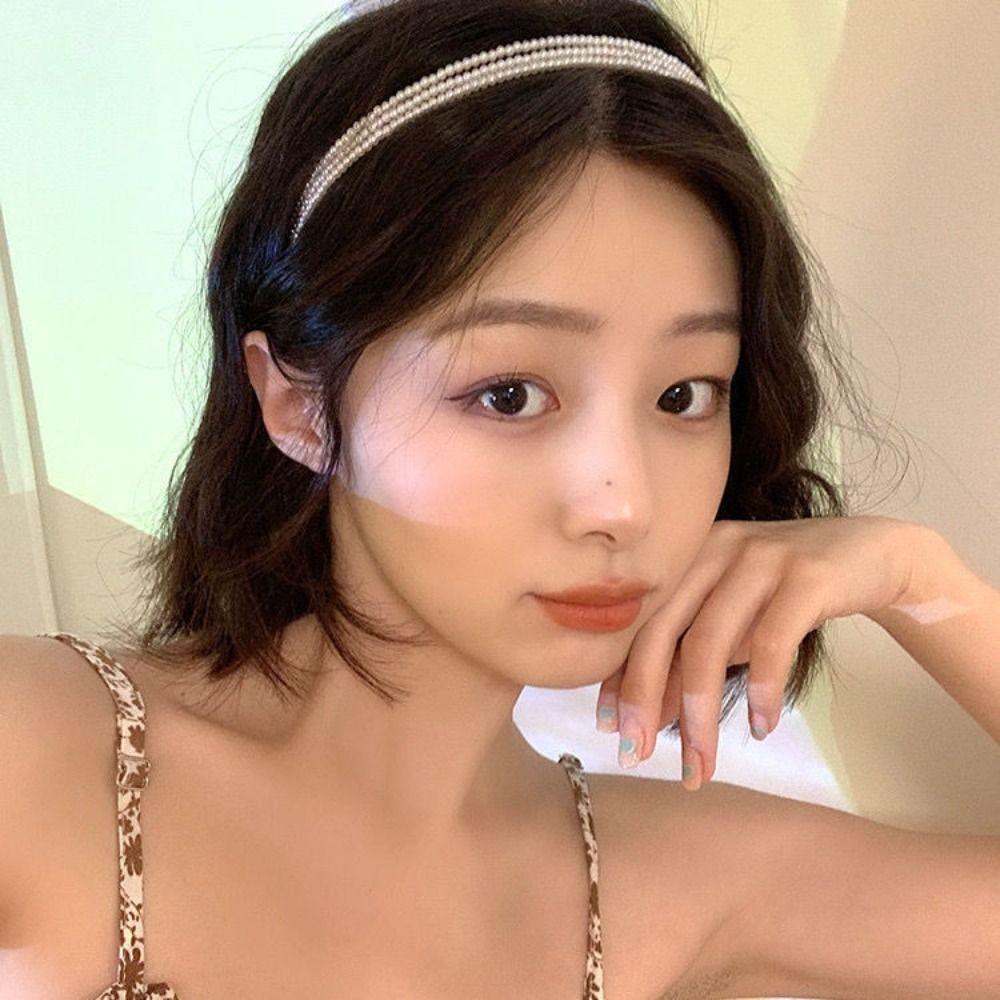 

Hairband Korean Style Headband Twist Women Hair Hoop Elegant Pearl Hair Band Girl A