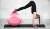 Gymnastic inflatable ball 55cm Neo Sport - pink