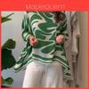 Chiffon Blouse With Digital Print For Women Spring Casual Loose Fit Shirt