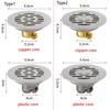 With Grid Grate Cover Sink Strainer Sewer Drain Filter  Bathroom Washing Machine Accessories