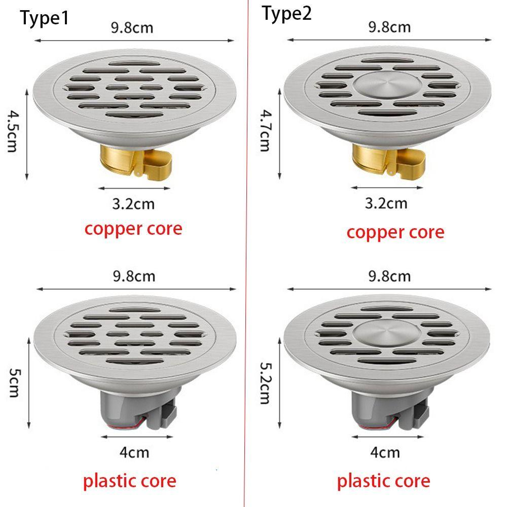 With Grid Grate Cover Sink Strainer Sewer Drain Filter  Bathroom Washing Machine Accessories