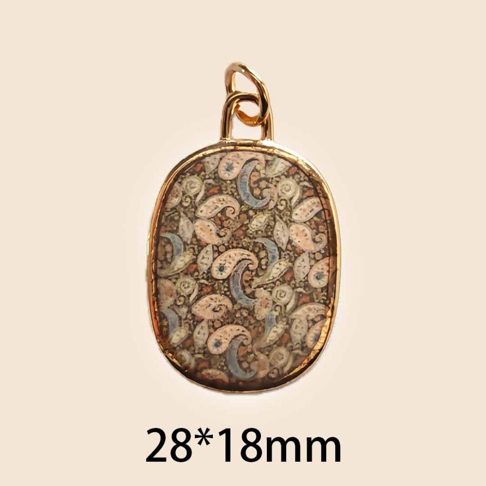 Modisch Bunt Handgezeichnet Anhänger DIY Handgefertigter Schmuck Charms Geschenk Geometrische Form Herstellung Verbinder Charms Herstellung