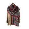 Mi Ling Women's Cotton Linen Cashew Print Scarf