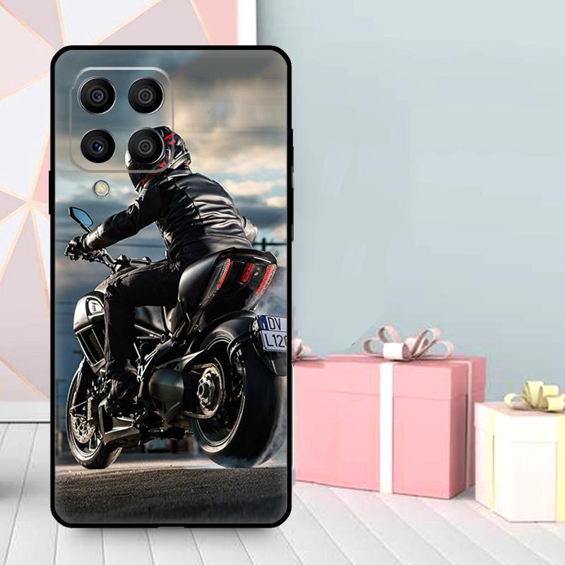 Motorcycle Motorbike Case For Samsung Galaxy M16 M31 M21 M13 M33 M53 M15 M35 M55 M36 M56 M12 M32 M52 M14 M34 M54