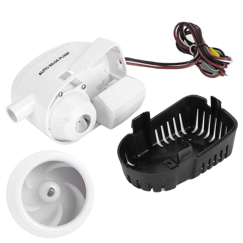 12V 600GPH Automatic Bilge Pump Yacht Water Discharge Pump with Corrosion Ignition Protection