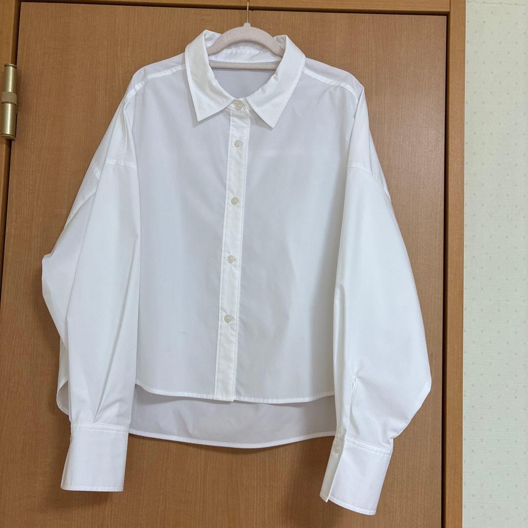 PLST Typewriter Cropped Shirt