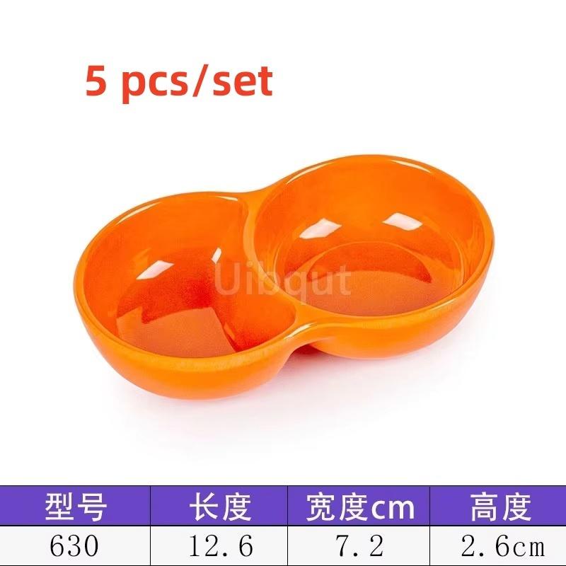 Melamine Hot Pot Sauce Dishes plastic Small Dipping Plates Self seasoning pepper wasabi Soy Sauce Vinegar Dish dressing bottle