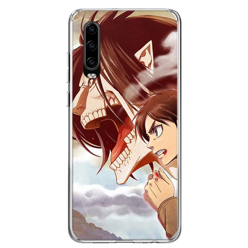 Attack on Titan Anime Cover Phone Case For Huawei P30 P20 P10 P40 P50 Pro Mate 20 40 30 10 Lite Popular Fundas Art Gift Coque