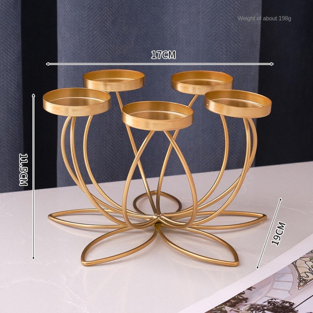 Decor Candlelight Dinner Props Iron Candle Stand Romantic Table Decoration  Bedroom