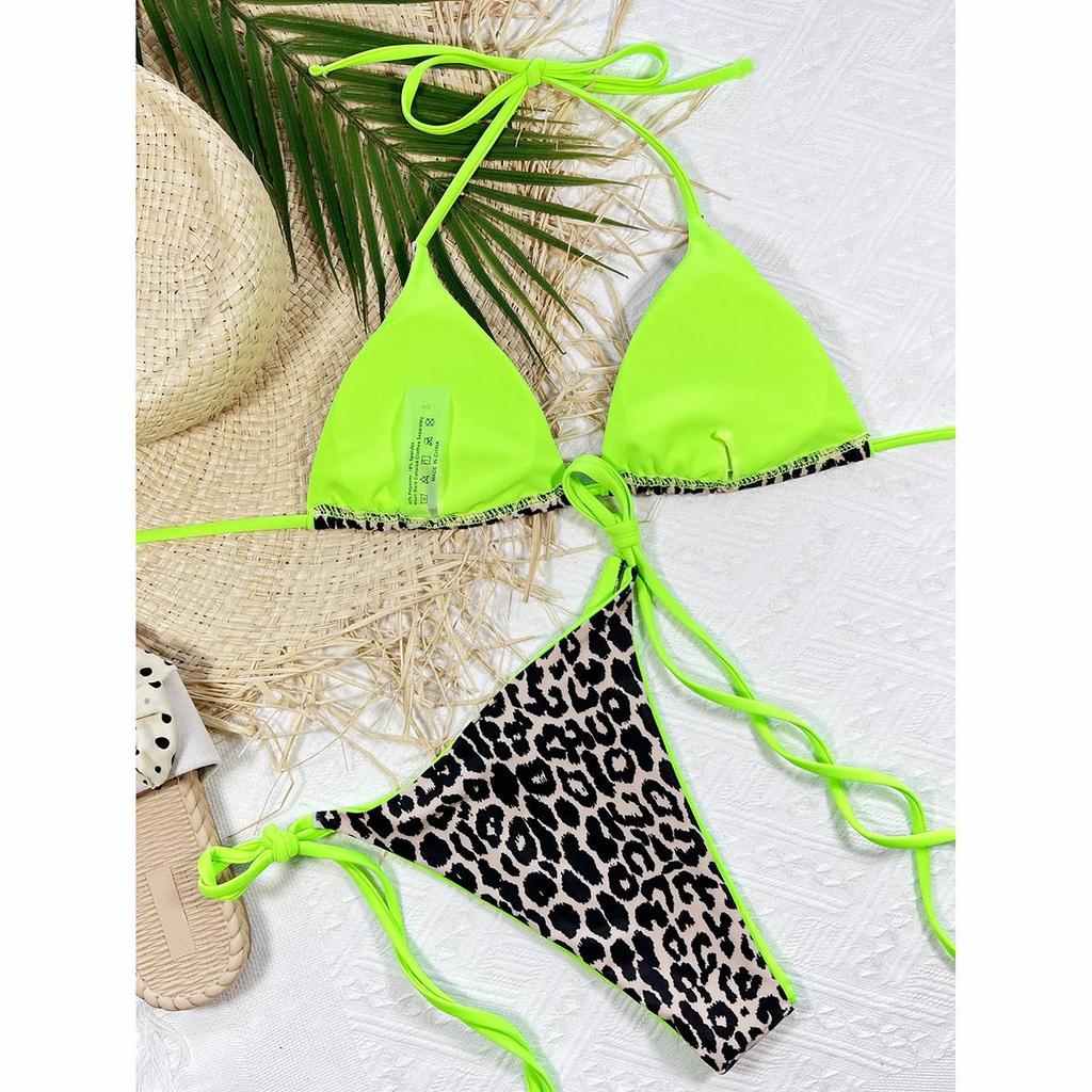 Micro Bikini Brazilian Thong Bikinis Set Women Swimsuit Leopard Female Swimwear Sexy Biquini Swimming Suit Beachwear Bikini KTY