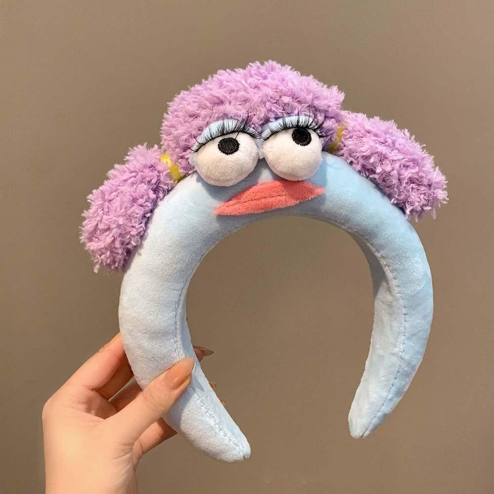 Colorful and Vibrant Big Eyes Plush Headband Hair Accessories Girls Cartoon Hairband Daily