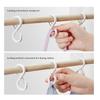 8 kusů Multifunkční S-háček s přezkou Kuchyň Koupelna Odolný Větruodolný Zamykací háčky Oblečení Plastové Věšáky
