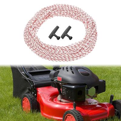 Pull Cord And Handle Kit 3/3.5/4/5mm In Diameter 100 Meters Long Pull Cord + Handle For Lawnmowers Reverse Starting Rope Cable