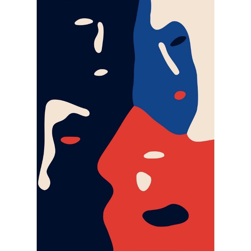 Abstract Minimalist Trendy Modern Boho Posters and Prints Canvas Printing Wall Art Picture for Living Room Home Decoration