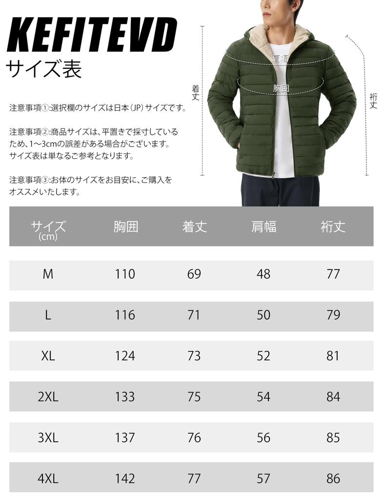 KEFITEVD Warme gefütterte Jacke mit Fleece Perfekt für Winter und Outdoor Armeegröße L Herren Innenfutter, Wandern, Angeln, Aktivitäten, Dick, Grün,