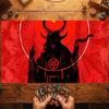 Gothic Dark Goat Demon Pentagram Hands TCG Playmat 35X60CM Magic Card Battle Mat Non-Slip Durable Stitched Edge Tabletop Playmat