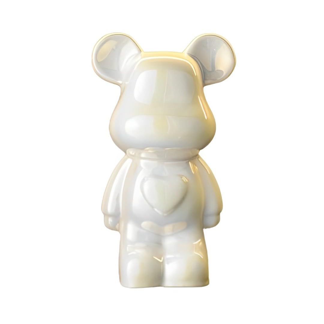 

[MoZoo] Stylish Bear Figurine, Interior Decoration, White