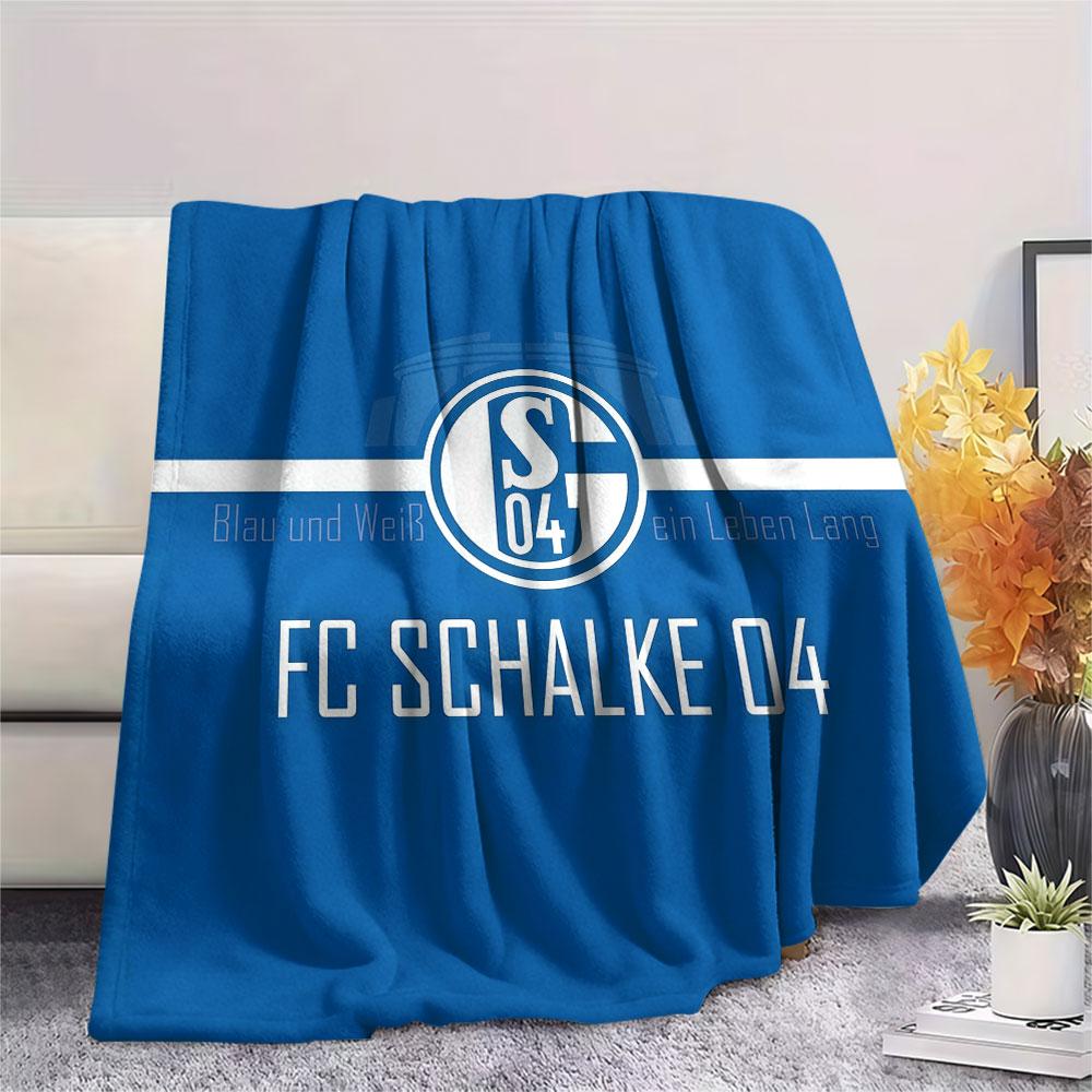 Schalke Logo Blanket, High Quality Comfortable for All Seasons, Home Decor, Warmth and Comfort