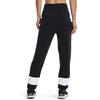Under Armour Logo Print Color Block Training Sweatpants Women bottoms Black 1370942-001