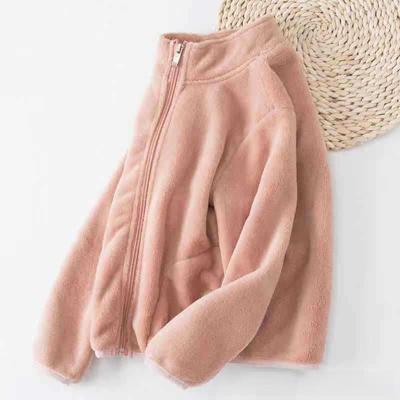 

Детский кардиган на молнии из кораллового флиса и брюки в комплекте - стильный весенний наряд для мальчиков и девочек 110 cm