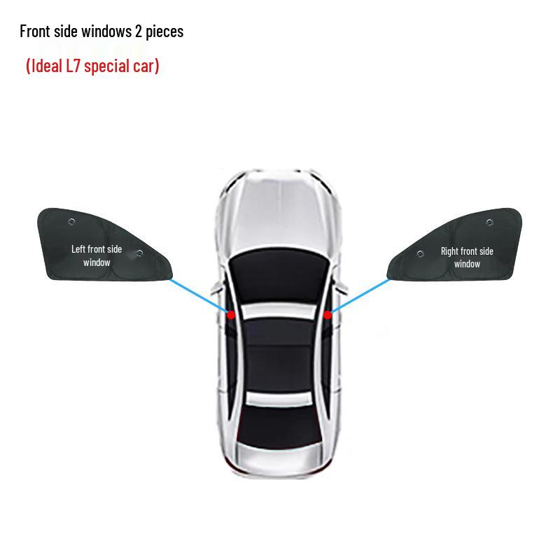 Ideal L7 Car Window Sunshade: Opaque Sun Protection & Insulation for Camping Privacy
