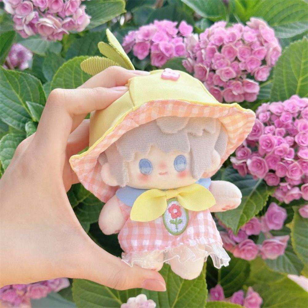 Soft Cotton Cotton Doll Rompers For 10CM Doll Mini Doll Clothes Plush Doll Outfit  House Playing
