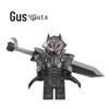 Berserk Guts Branded Warrior Minifigure with War Wolf Mount Assembly Toy