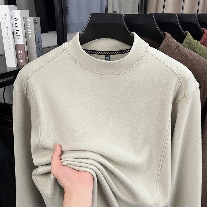 Men's Thickened 520g German Fleece Hoodie - Heavyweight, Warm, Casual Long Sleeve Base Layer for Autumn/Winter 2025