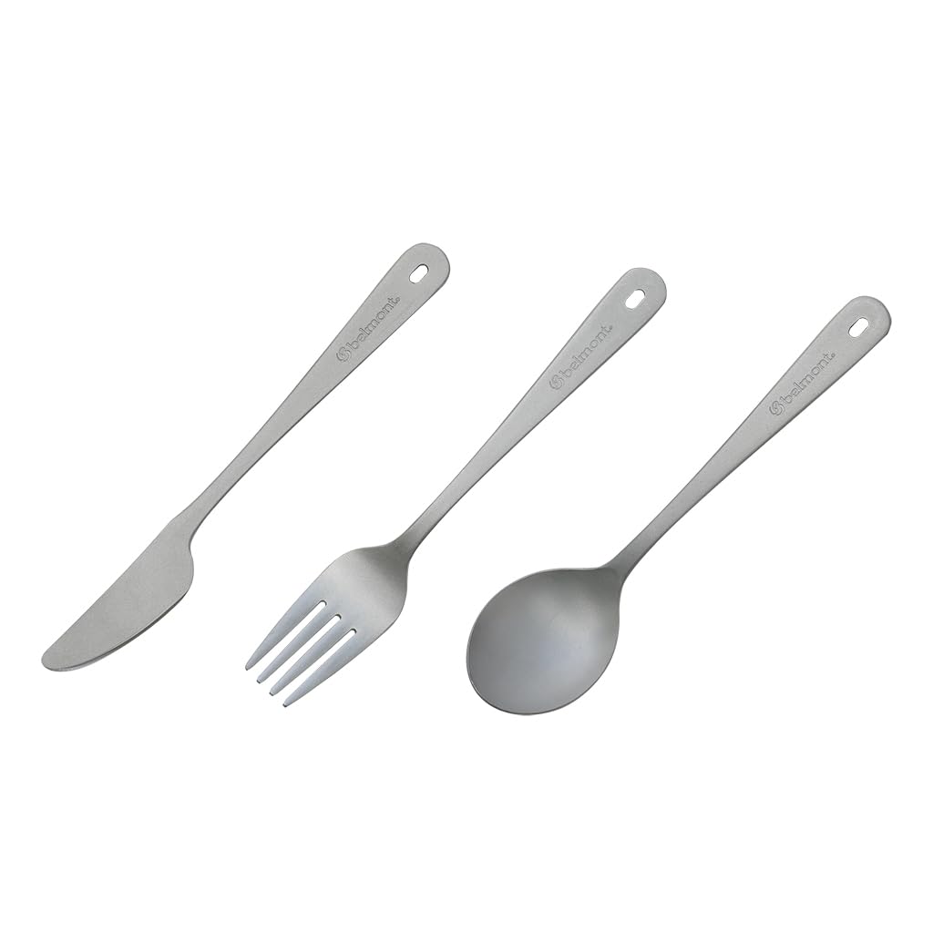 Belmont Titanium Cutlery Made In Japan BM-073 3-Piece Set, (Tsubame-Sanjo)