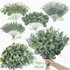 70 PCS Eucalyptus Leaves Artificial Flowers Bouquets DIY Mixed Floral Decor Bulk Home Decor Floral Arrangement