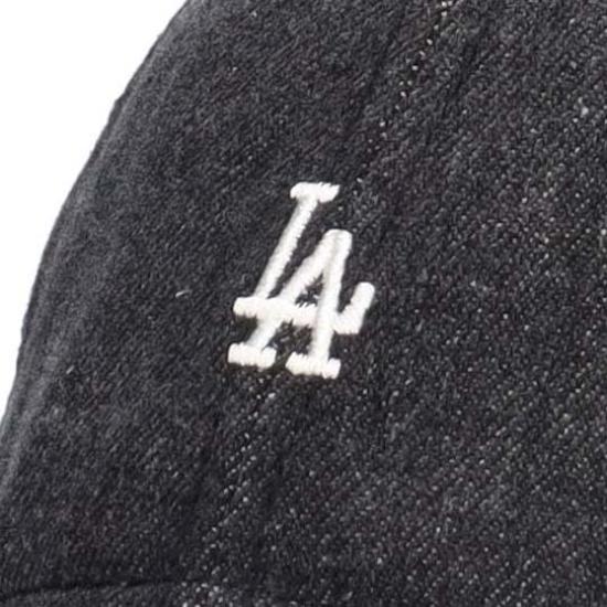 NEW ERA 9TWENTY Los Angeles Dodgers Mini Logo Cap 920 Black Denim